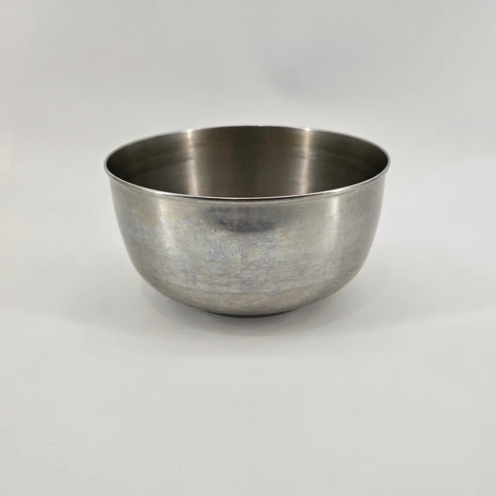 Sunbeam Mixmaster Bowl Stainless Steel Vintage Made in USA Silver 9in